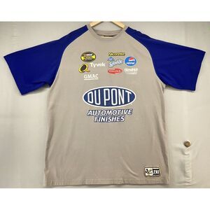 Chase Authentics Jeff Gordon #24 Dupont‎ Nascar Gray Blue T-Shirt Mens 2XL GMC